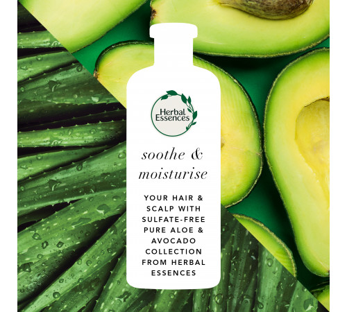 Шампунь для волосся Herbal Essences Pure Aloe + Avocado Oil 225 мл