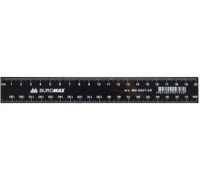 Линейка пластиковая Buromax ВМ.5827-20 черная 20 см