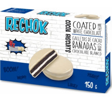 Печиво Rechok Cocoa biscuits White chocolate 150 г