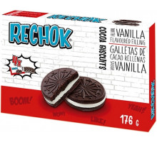 Печиво Rechok Cocoa biscuits Vanilla flavoured filling 176 г