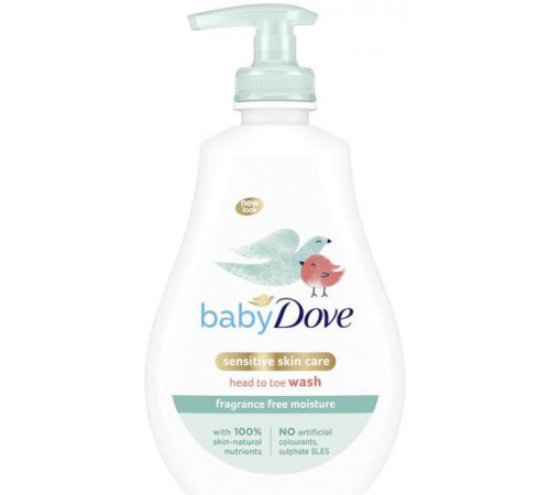 Дитячий гель для душу Dove Baby Зволоження без запаху 400 мл