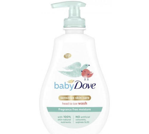 Детский гель для душа Dove Baby Увлажнение без запаха 400 мл