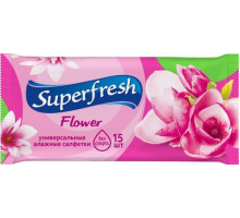 Влажные салфетки Superfresh Flower 15 шт