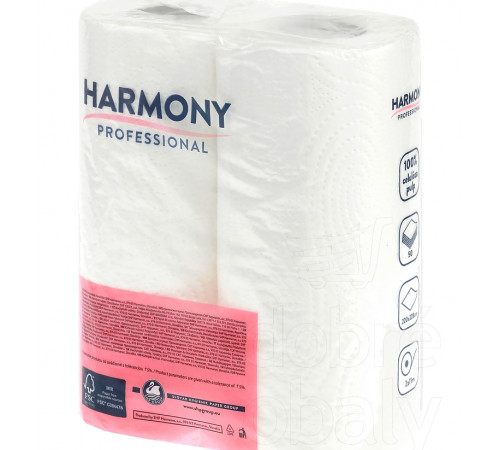 Бумажные полотенца Harmony Professional Premium 2 слоя 2 шт