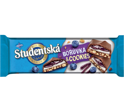 Шоколад Studentska Boruvka & Cookies 235 г