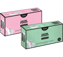 Серветка косметична Сніжна панда з лосьоном 3 шари 90 листів