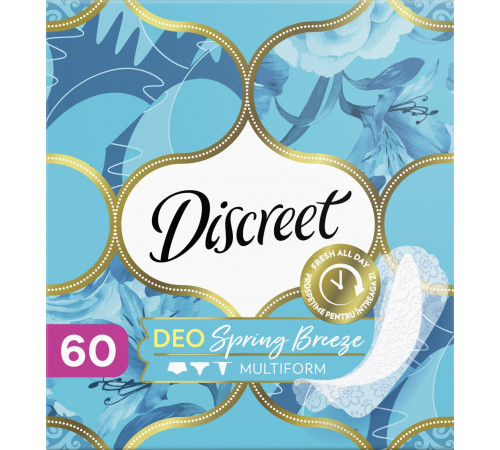 Щоденні гігієнічні прокладки Discreet Deo Spring Breeze 60 шт