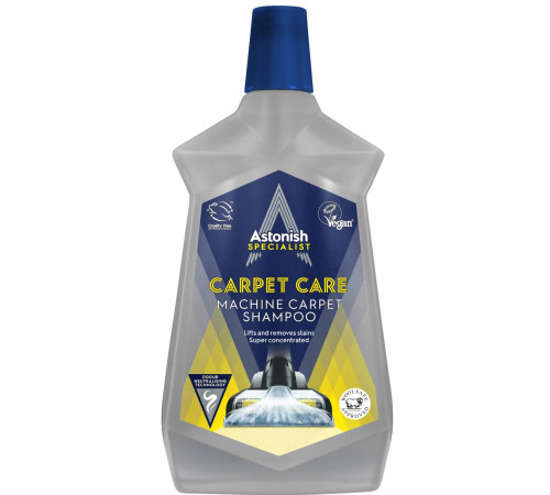 Суперконцентрований шампунь для пилососів Astonish з дезінфікувальним ефектом 1 л Суперконцентрований шампунь для пилососів Astonish з дезінфікувальним ефектом 1 л