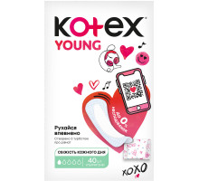 Щоденні гігієнічні прокладки Kotex Young Slim Normal 40 шт