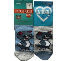 Дитячі шкарпетки Lvivski Kids Мультфільми 12 розмір