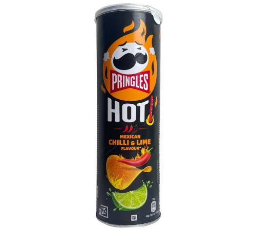 Чіпси Pringles Hot Mexican Chilli & Lime Flavour 160 г