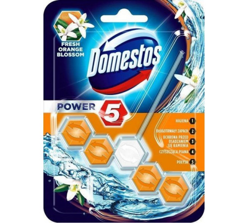 Блок для очищення унітазу Domestos Fresh Orange Blossom 5 Pine 55 г