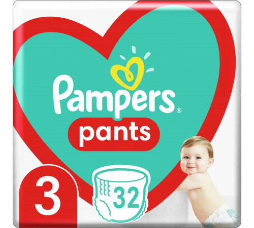 Подгузники-трусики Pampers Pants 3 (6-11 кг) 32 шт