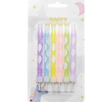 Свічки на торт DSCN 9322 Happy Birthday 9 см 6 шт