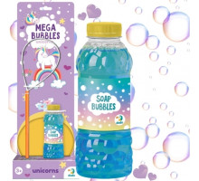 Бульбашки мильні Dodo Toys 500118 Mega Bubbles Єдиноріжки з тарілкою 450 мл