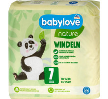 Подгузники Babylove Nature 7 (16+ кг) 24 шт