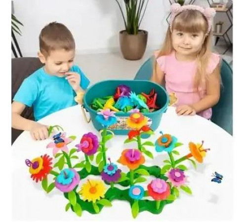 Конструктор 166 Квітковий сад , в контейнері