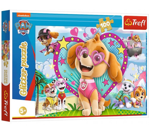 Пазли Trefl 14818 глітерні Скай Щенячий патруль 100 елементів
