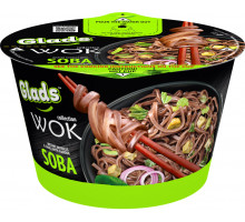 Лапша быстрого приготовления Glads WOK с соусом со вкусом Соба 95 г