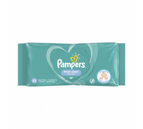 Влажные салфетки детские Pampers Fresh Clean 52 шт