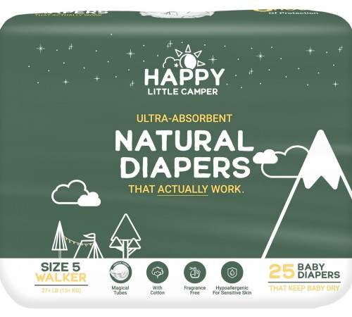 Підгузки Happy Little Camper 5 (13+ кг) 25 шт