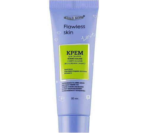 Крем для лица Vladicom Flawless skin Normo-Balans увлажнение и защита 50 мл Крем для лица Vladicom Flawless skin Normo-Balans увлажнение и защита 50 мл