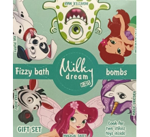 Дитячий подарунковий набір Milky Dream Kids з бомбочками для ванн 7 шт х 75 г