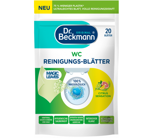 Салфетки для чистки унитаза Dr. Beckmann Citrus Sensation 20 шт