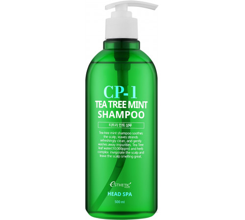 Шампунь для волосся Esthetic House СР-1 Tea Tree Mint заспокійливий з екстрактом чайного дерева та м'яти 500 мл Шампунь для волосся Esthetic House СР-1 Tea Tree Mint заспокійливий з екстрактом чайного дерева та м'яти 500 мл