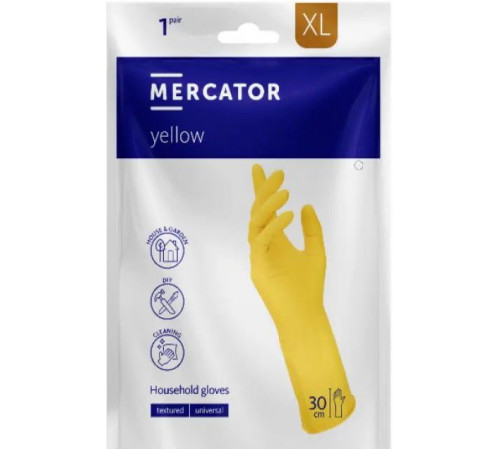 Рукавиці господарські латексні Mercator XL 1 пара