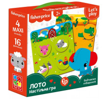 Настільна гра Vladi Toys VT2910-01 Лото Вивчаємо тваринок