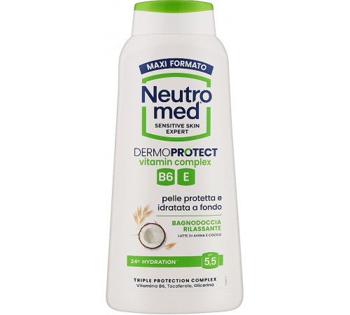 Гель для душа Neutromed Dermoprotect Овсяное молоко и Кокос 600 мл