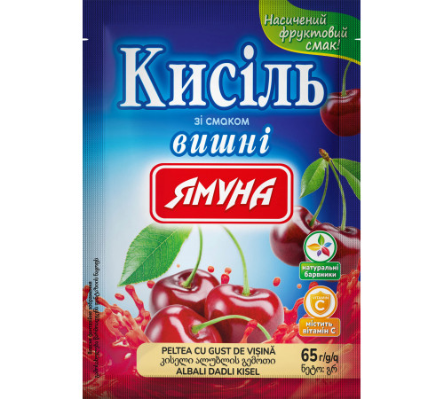 Кисель Ямуна со вкусом Вишни 65 г Кисель Ямуна со вкусом Вишни 65 г