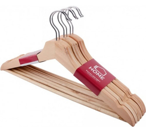 Набір дерев'яних вішаків для одягу Idea Home RE05210 6 шт 43*23*1,2 см