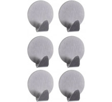 Набір гачків Feniks металевих самоклеючих круглих 6 шт