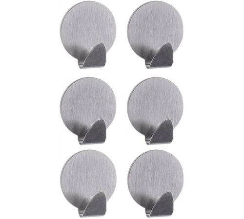 Набір гачків Feniks металевих самоклеючих круглих 6 шт
