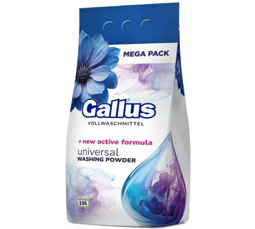 Пральний порошок Gallus Vollwaschmittel 8.1 кг 135 циклів прання