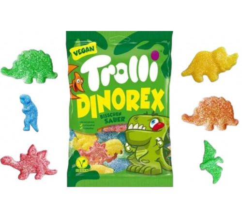 Конфеты желейные Trolli Dino Rex 150 г