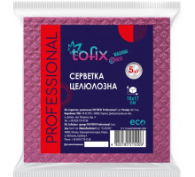 Серветки целюлозні Tofix Professional 16 х 17 см Червоний 5 шт