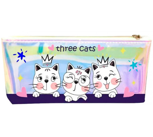 Пенал-косметичка лазерний 13103 Three Cats