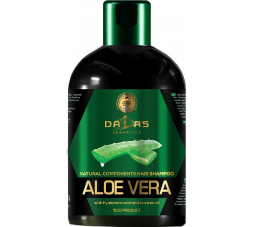 Шампунь для волос Dallas с Гиалуроновой кислотой натуральным соком Алоэ и маслом Чайного дерева 1000 мл