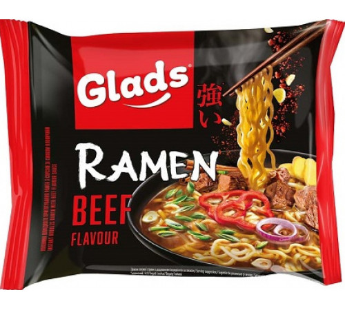 Локшина швидкого приготування Glads Ramen зі смаком Яловичини 105 г