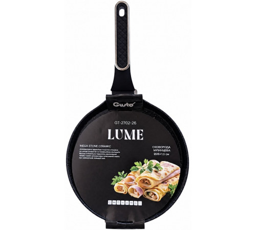 Сковорідка Gusto Lume GT-2702-26 для млинців керамічне покриття 26 см