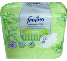 Гигиенические прокладки Femina Ultra Soft Normal 4 капли 20 шт