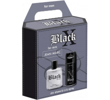 Подарочный набор Jean Mark мужской X-Black. Дезодорант аэрозоль X-Black 150 мл + Лосьон после бритья X-Black 100 мл
