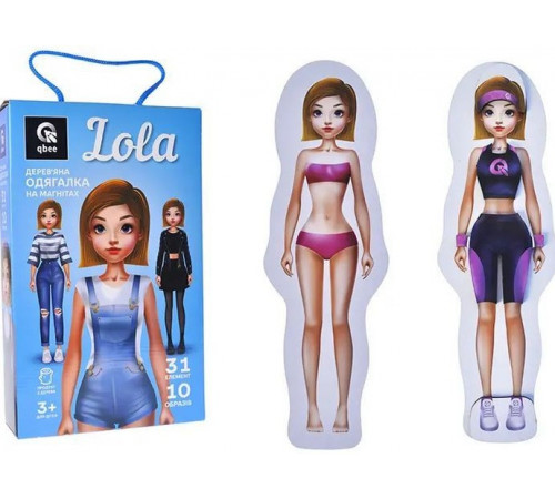 Магнітна гра Одягалка Qbee QB600-007 Lola 31 елемент