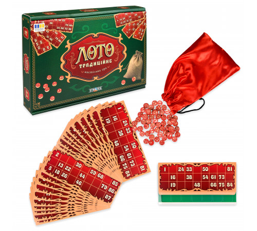 Настільна гра Strateg 30488 Лото традиційне