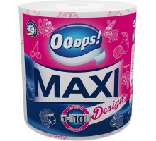 Бумажное полотенце Ooops Maxi Design 2 слоя 500 отрывов