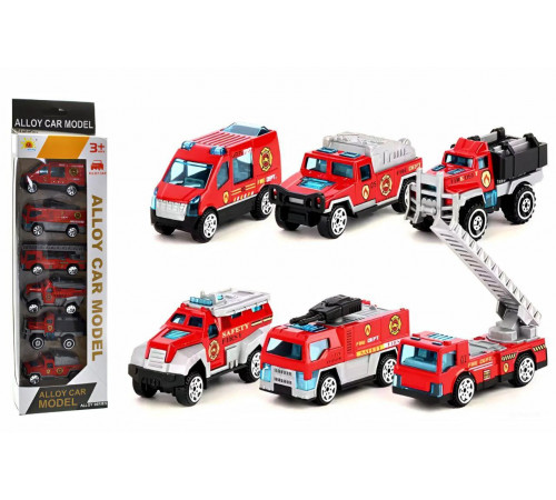Набор металлических машин 0202-11 Пожарная техника 6 шт