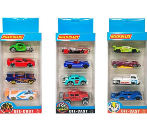 Набор машин металлических 698-04S Road Diary 4 шт
